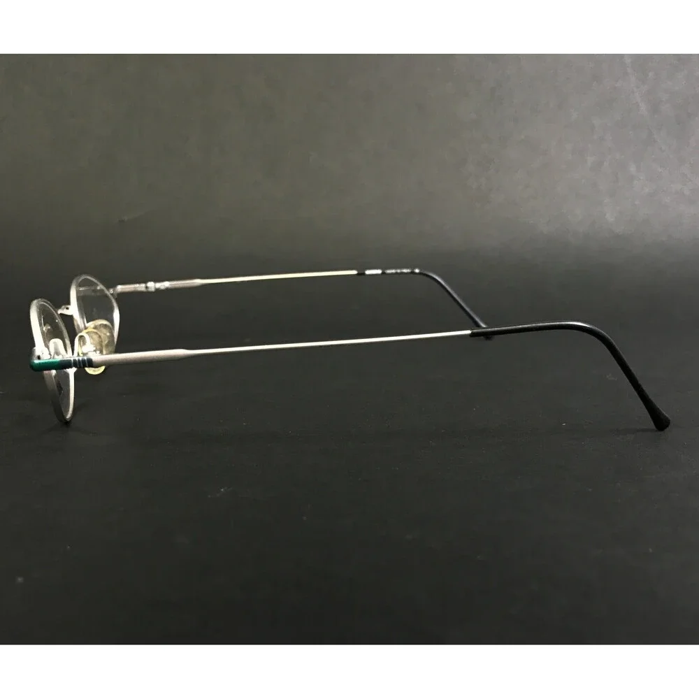 Menia Eyeglasses Frames MOD.4117 COL.745 Silver Green Oval Wire Rim 45-20-140
